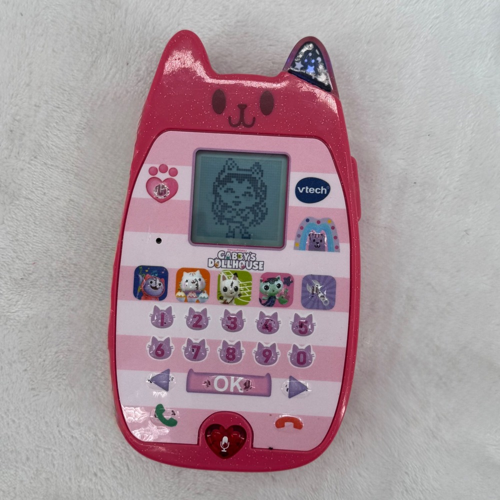 VTech Gabby's Dollhouse A-Meow-Zing Cell Phone Interactive Kids Learning Toy